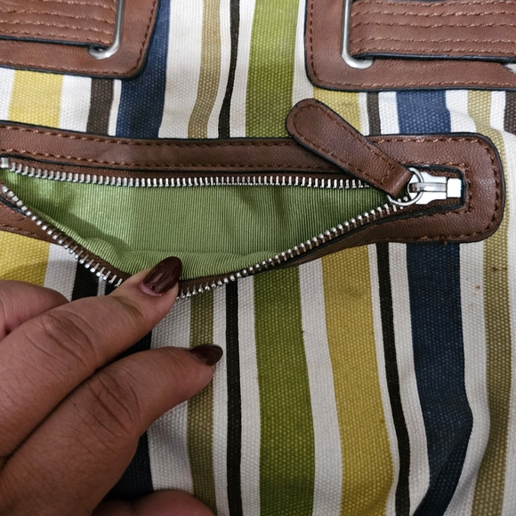 Etienne Aigner Crossbody Hobo Handbag Purse Multi-Color - Picture 2 of 12